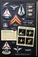 “Identify the Men Who Guard Our Skies” 1944 article US Civil Air Patrol Patches