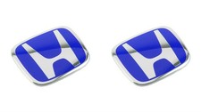 Genuine Audm 2pcs Blue Front Rear Badge Emblem For Integra Dc5 2001-2007 Genuine Audm 2pcs Blue Front Rear Badge Emblem For Integra Dc5 2001-2007