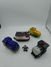 Goetrax Train Engine Lot Of 4 Tracktown/Goggles & Bunsen/Brutus& Victor/D &Ethan