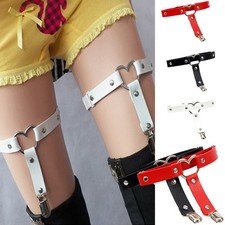 Thigh Harness Garter Belt Heart Leg Garter Straps Thigh Ring PU Leather Women
