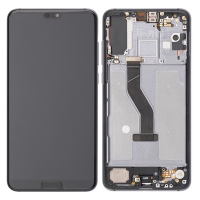 LCD Display Touch Screen Digitizer Assembly + Frame For Huawei P20 Pro - Black