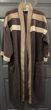Christian Dior Monsieur Vintage Mens Robe Gray  Tan One Size Missing Belt
