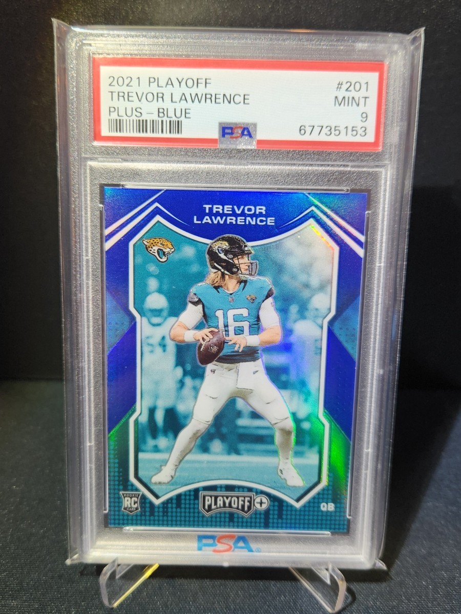 2021 Panini Playoff - Rookies Trevor Lawrence #201 Plus Blue /50