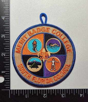 BSA Merit Patch Sounds Florida Council Patch Hook Loop Tactical High Quality 