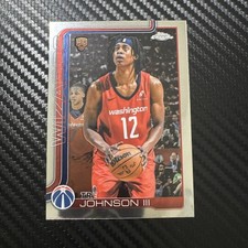 2025-26 Topps Chrome Tre Johnson III #255 Washington Wizards RC