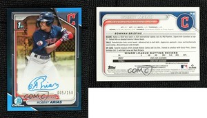 2024 Bowman Chrome Prospect Auto Blue Refractor /150 Robert Arias #CPA-RA Auto