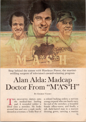 Reader's Digest MASH Alan Alda Magazine Article Vintage Original Print 1979