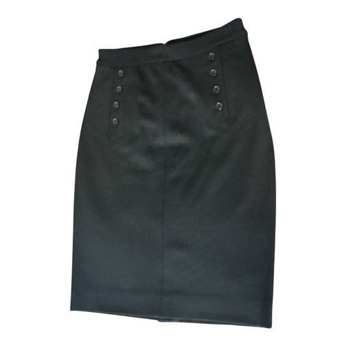 The Limited Black Button Detail Pencil Skirt Size 2 Office Workwear Classic