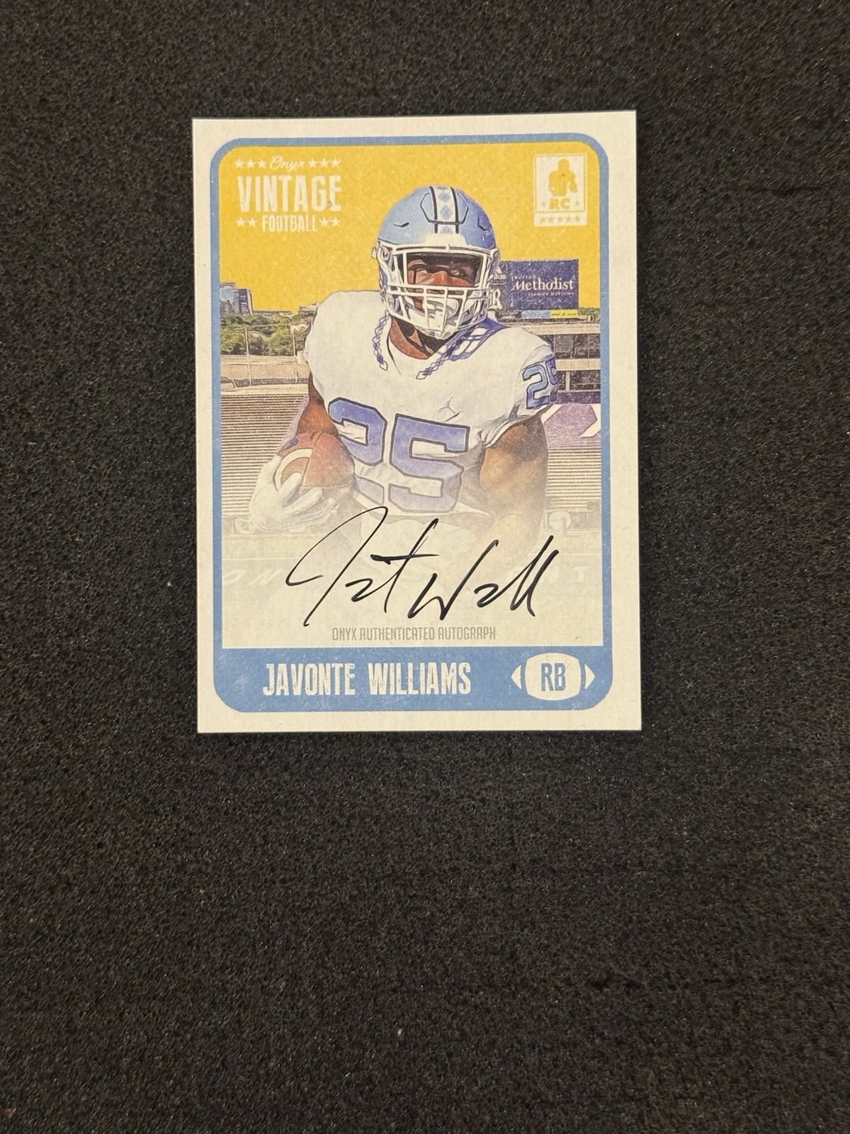 Javonte Williams Onyx Vintage #FAJA Autograph-Black