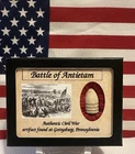 Civil War Bullet Relic from The Battle of Antietam, MD Display Case and COA
