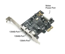 Firewire 800 Card TI Chipset 1394B PCI-Express Controller Card