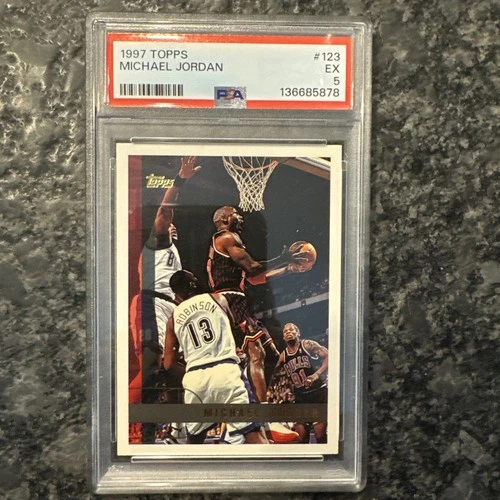 1997 Topps Michael Jordan #123 PSA 5 EX Chicago Bulls