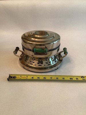 Vintage Bersted Electric Round Flip Waffle Maker Model 215