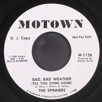 SPINNERS: bad, bad weather / same MOTOWN 7'' Single 45 RPM