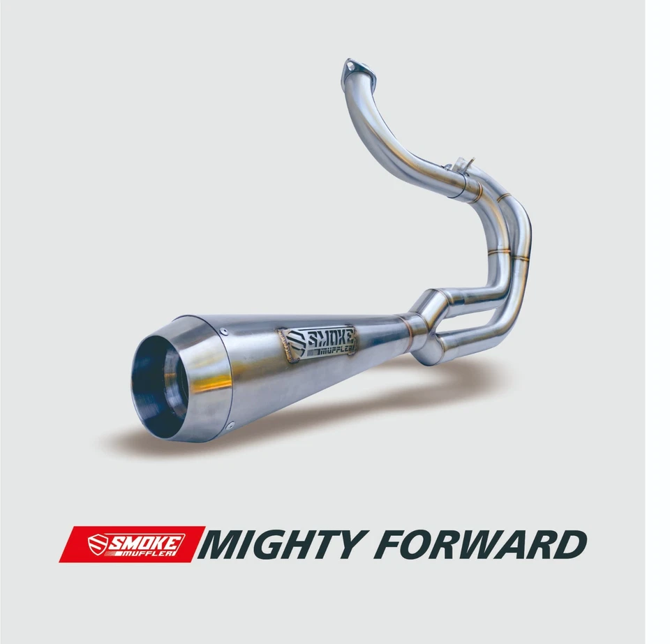 Tubo de escape 2 en 12006-11 Fit Harley-Davidson Dyna Street Bob FXDB Foto 3 de 4