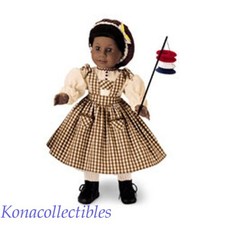 American Girl Addy Birthday Pinafore Snood New Old Stock ABO NRFB