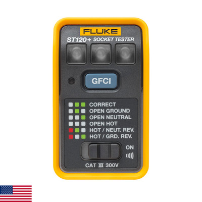 Fluke ST120+ GFCI Socket Tester with Audible Beeper
