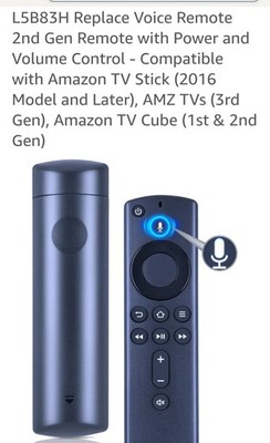 Remote Control L5B83H Voice For Amazon 2nd 3rd Gen With Alexa And Batteries Incl