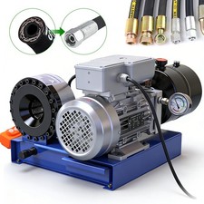 Electric Hydraulic Hose Crimping Machine Automatic Hose Pipe Crimper 8 Dies 110V