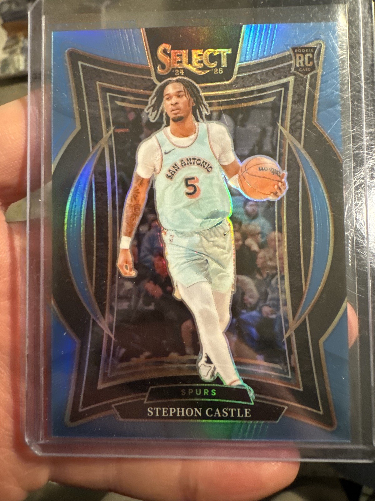 2024-25 Select Stephon Castle Concourse RC Light Blue Prizm /299 Spurs 🔥SP