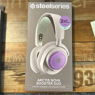 SteelSeries Exclusive Arctis Nova Booster Duo - Lilac/ Mint Colors, NEW