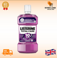 Image of Listerine Total Care Antibacterial Mouthwash 10-in-1 Benefits, Clean Mint- 500ml