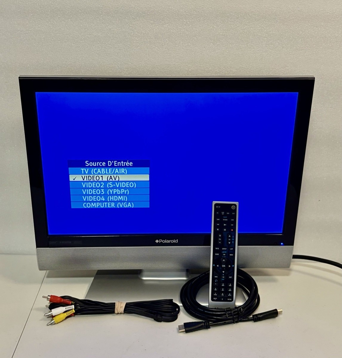Polaroid 19” LCD TV TLA-01911C w/ Remote Tested Retro Gaming AV