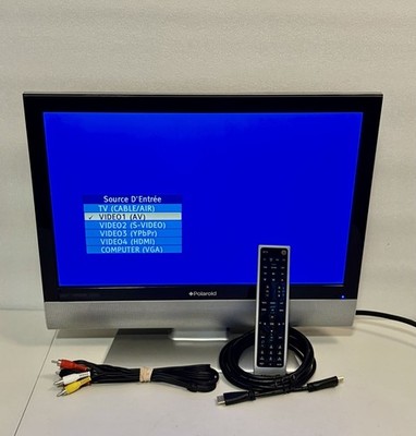 Polaroid 19  LCD TV TLA-01911C w/ Remote Tested Retro Gaming AV Input Small TV