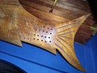 Cribbage Board Hawaiian Hardwood FISH signed Blair Hawaii MONKEY POD — photo 4