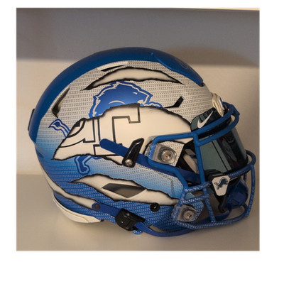 Calvin Johnson  Detroit Lions Speedflex Full Size Helm signiert Nike Visier