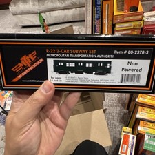 M.T.H. R-22 2-Car Non-Powered Subway Set HO Gauge Metropolitan Green