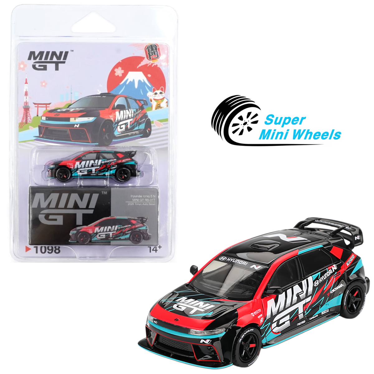 Mini GT 1:64 Hyundai Ioniq 5N MINI GT RS-01T 2025 Tokyo Auto Salon