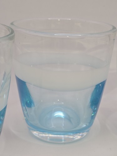 Set of 4 Murano Tumbler Art Glasses Hand Blown "goti de fornasa” Alfredo 3.5" - Picture 3 of 11