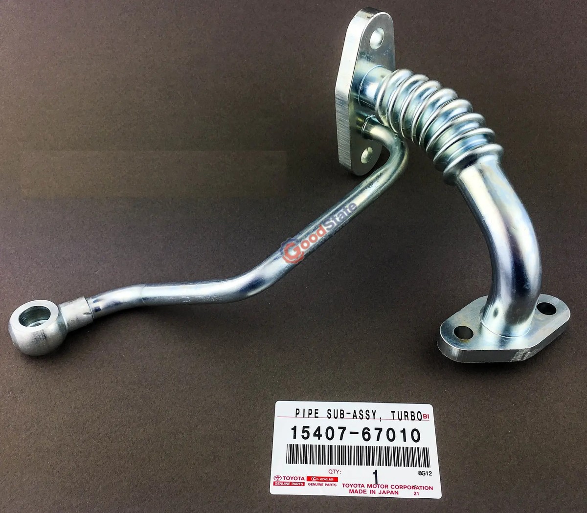 Genuine Prado 120 90 Series 1KZ Turbo Oil Drain Feed Supply Pipe