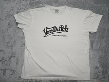 Von Dutch Compton California T-Shirt White 2XL Motorcycle Pin Striper Artist