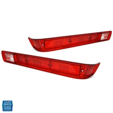 1970 & 1972 GTO LeMans Rear Red Taillight Tail Light / Lamp Lenses - Pair