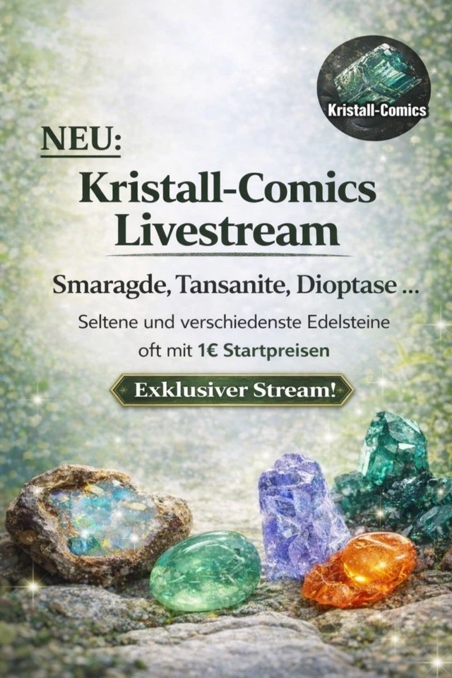 Smaragd & Co. - Seltener Edelstein Online-Markt! Große Auswahl, 1€ Start!