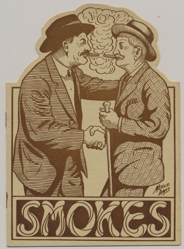 DIE CUT 1920 MONTANA CIGARS ADVERTISING BROCHURE BALTIMORES L.S. COHN - BUTTE