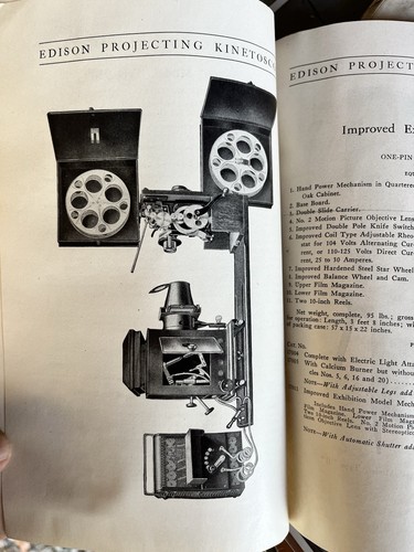RARE! 1910 SILENT FILM EDISON KINETOSCOPE ILLUSTRATED CATALOG - Picture 7 of 8