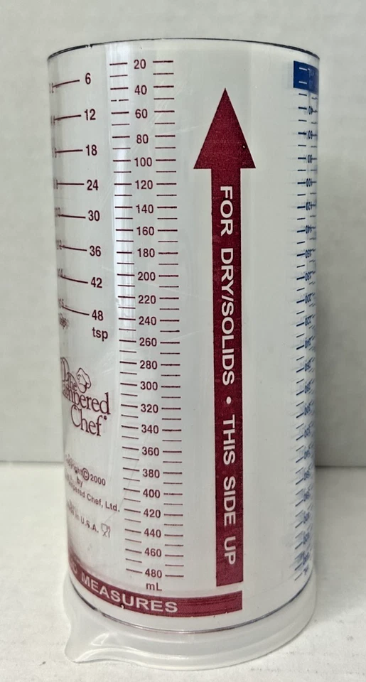 Taza medidora Pampered Chef Measure All 2 tazas para líquido seco húmedo sólido Foto 4 de 4
