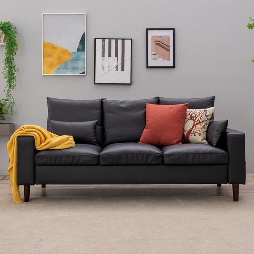 Modern L-Shaped Corner Sofa 2 3 Seater Armchair Couch With Footstool - Picture 152 of 411