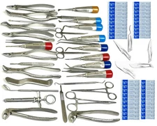 GERMAN 82 PC ORAL DENTAL SURGERY EXTRACTING ELEVATORS FORCEPS INSTRUMENT KIT SET