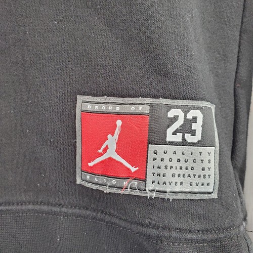 Nike Jordan 23 Hoodie Youth Boys Medium Black Fleece Pullover Sweatshirt Logo - Picture 3 of 8