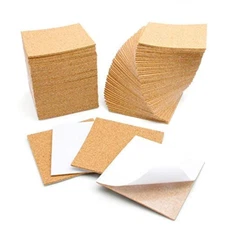 Self-Adhesive Cork Squares 4x4 - Cork Tiles Coasters Sheets for DIY & Craft Proj