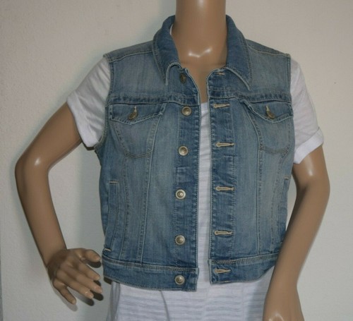 LC Lauren Conrad Sleeveless Jean Jacket 