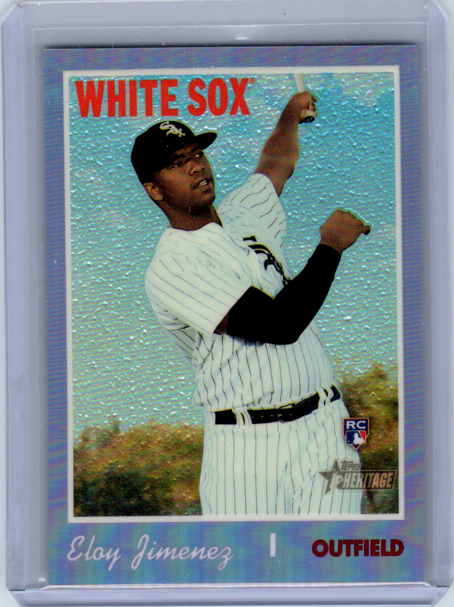 ELOY JIMENEZ 2019 Topps Heritage Chrome PURPLE REFRACTOR RC White Sox THC-516