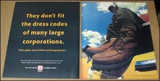 1994 Boks Dress Treads 2-Page Print Ad Shoes Shoe Advertisement Reebok VTG
