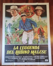 54. manifesto 4F (200x140cm) LA LEGGENDA DEL RUBINO MALESE prima ed.1985