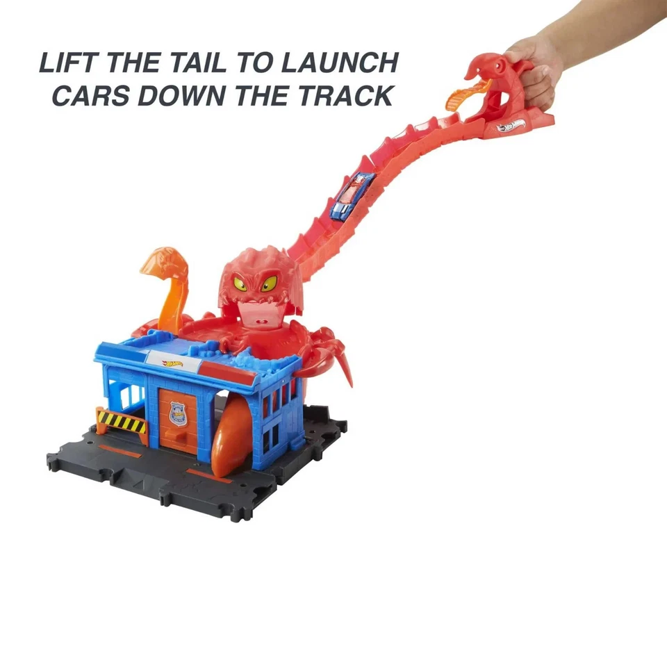 Juego Mattel Hot Wheels City Scorpion Flex Attack (blanco) ¡Nuevo en caja!! Foto 4 de 4