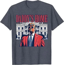Daddys Home White House Trump 2024 Elections Vote Unisex T-Shirt